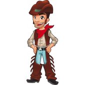 Wandsticker Cowboy