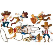 Wandsticker Cowboy Set