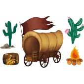 Wandsticker Cowboy Set