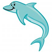 Wandsticker Delphin