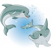Wandsticker Delphin