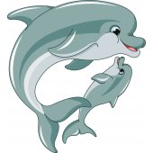 Wandsticker Delphin