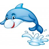 Wandsticker Delphin