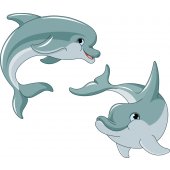 Wandsticker Delphin