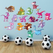 Wandsticker Dino Set