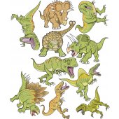 Wandsticker Dinosaurier Set