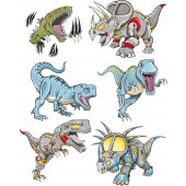 Wandsticker Dinosaurier Set