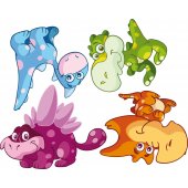 Wandsticker Dinosaurier Set