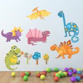 Wandsticker Dinosaurier Set