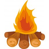 Wandsticker Feuer