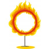 Wandsticker Feuerring