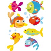 Wandsticker Fische Set