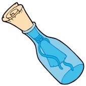 Wandsticker Flasche