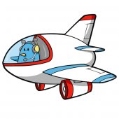 Wandsticker Flugzeug