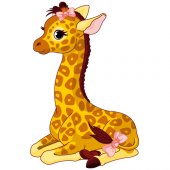 Wandsticker Giraffe