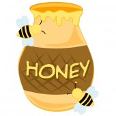 Wandsticker Honigbienen