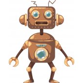 Wandsticker Roboter