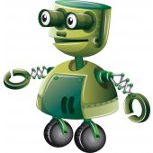Wandsticker Roboter