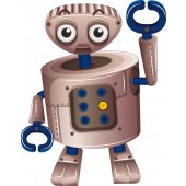 Wandsticker Roboter