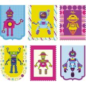 Wandsticker Roboter Set