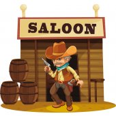 Wandsticker Saloon