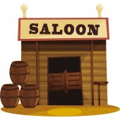 Wandsticker Saloon