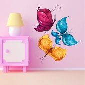 Wandsticker Schmetterling Set