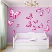 Wandsticker Schmetterling Set