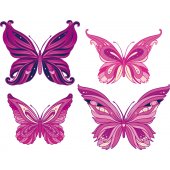 Wandsticker Schmetterling Set