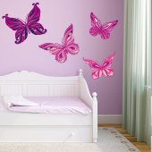 Wandsticker Schmetterling Set