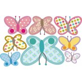 Wandsticker Schmetterling Set