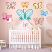 Wandsticker Schmetterling Set