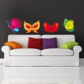 Wandsticker Schmetterling Set