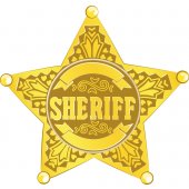 Wandsticker Sheriffstern