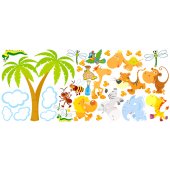 Wandsticker Tiere Set