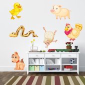 Wandsticker Tiere Set