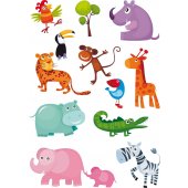 Wandsticker Tiere Set