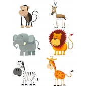 Wandsticker Tiere Set