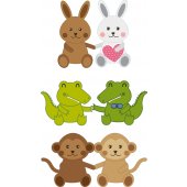 Wandsticker Tiere Set