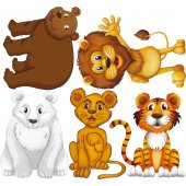 Wandsticker Tiere Set