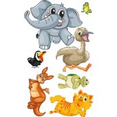 Wandsticker Tiere Set