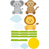 Wandsticker Tiere Set