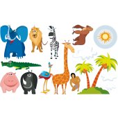 Wandsticker Tiere Set