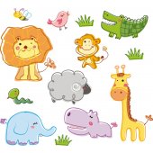 Wandsticker Tiere Set