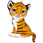 Wandsticker Tiger