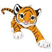 Wandsticker Tiger