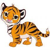 Wandsticker Tiger