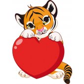 Wandsticker Tiger