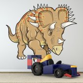 Wandsticker Triceratops