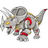 Wandsticker Triceratops